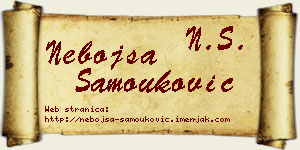 Nebojša Samouković vizit kartica